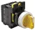 Tracon NYK3-SL31Y Világítókaros kapcsoló, sárga, LED, háromállású 1×NO+1×NC, 5A/230V AC-15, IP65, LED 230V AC/DC