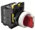 Tracon NYK3-SL34R Világítókaros kapcsoló, piros, LED, háromállású, rugóvissza 1×NO+1×NC, 5A/230V AC-15, IP65, LED 230V AC/DC