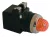 Tracon NYLBV855S Jelzőlámpa, műanyag testű, sárga, transzformátorral 0,4A/230V AC, d=22mm, IP42, NYGI6