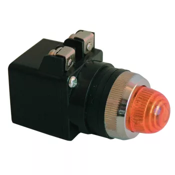   Tracon NYLBV873Z Jelzőlámpa, műanyag testű, zöld, transzformátorral 0,4A/400V AC, d=22mm, IP42, NYGI6