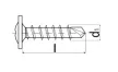 Tracon OPCS13 Laposfejű önfúró lemezcsavar 4,2x13mm
