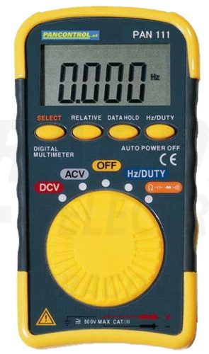 Tracon PAN111, Digitális multiméter DCV, ACV, OHM, C, Hz, dioda