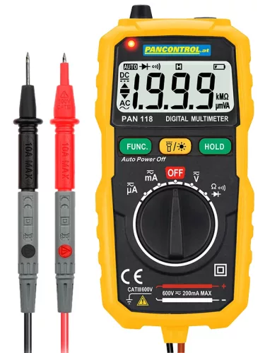 Tracon PAN118, Digitális multiméter DCV, ACV, DCA, ACA, OHM, dioda, NCV