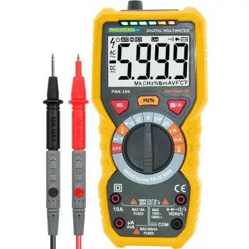   Tracon PAN186, Digitális multiméter True RMS DCV, ACV,DCA,ACA,OHM, C, °C, dioda