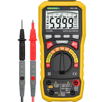   Tracon PAN188, Digitális multiméter True RMS DCV, ACV, DCA, ACA, OHM, C, °C, dioda