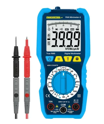 Tracon PANMINIMETER-2 digitális multiméter 600 V 10 A NCV