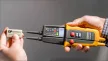 Tracon PANMV-1000AD, 2 pólusú feszültségvizsgáló és AVK teszter, LED LCD kijelző 12-1000V AC/DC, 30mA FI‐Test