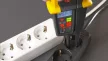 Tracon PANMV-1000AD, 2 pólusú feszültségvizsgáló és AVK teszter, LED LCD kijelző 12-1000V AC/DC, 30mA FI‐Test