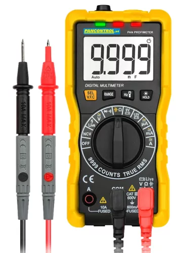 Tracon PANPROFIMETER, Digitális multiméter ACV, DCV, ACA, DCA, TRMS, Ohm, Hz, C, NCV