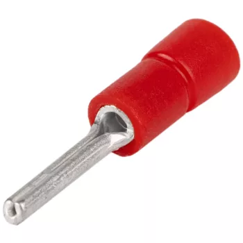   Tracon PCS, Szigetelt csapos saru, ónozott elektrolitréz, piros 1,5mm2, (l1=12mm, d1=1,8mm), PVC