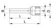 Tracon PCS, Szigetelt csapos saru, ónozott elektrolitréz, piros 1,5mm2, (l1=12mm, d1=1,8mm), PVC