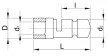 Tracon PH4, Szigetelt hengeres csatlakozó dugó, elektrolitréz, piros 1,5mm2, (d1=1,7mm, d2=4mm), PVC