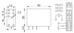 Tracon PR110-1V16A Print relé 110V DC / 1×CO (16A, 230V AC / 30V DC)