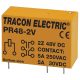 Tracon PR48-2V Print relé 48V DC / 2×CO (5A, 230V AC / 30V DC)