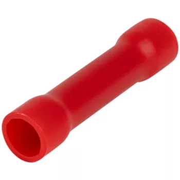   Tracon PTH, Szigetelt toldóhüvely, ónozott elektrolitréz, piros 1,5mm2, (L=25mm, d1=2mm), PVC