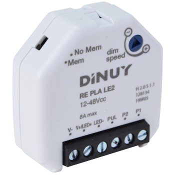   Tracon REPLALE2, Fényerő-szabályzó modul LED szalagokhoz, szerelvénydobozba 12-48 VDC, max. 8 A