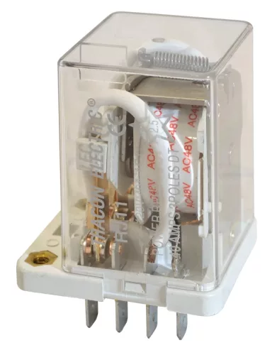 Tracon RJ11-110DC Nagyteljesítményű relé 110V DC / 3×CO (30A, 230V AC / 28V DC)