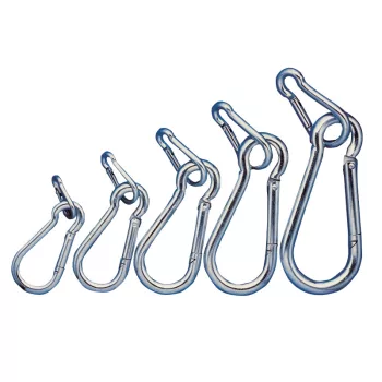 Tracon RKARA13 Karabiner, rugós, acél d=13mm, 3000N