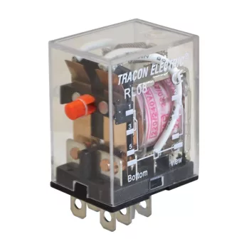   Tracon RL08-48AC Miniatűr teljesítmény relé 48V AC / 2×CO (10A, 230V AC / 28V DC)