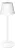 Tracon RLMW Asztali akkumulátoros LED díszlámpa, fém, fehér 3.5W, 3000K, 3,7V, 3600 mAh, Li-Ion, 200lm ,10h, IP20