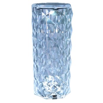   Tracon RLV Asztali akkumulátoros LED díszlámpa, henger 1W, RGB, 3,7V, 1500 mAh, Li-Ion,45lm ,6h, IP20