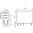 Tracon RN05-110AC Print relé 110V AC / 1×CO (NC: 12A, NO: 15A, 230V AC / 30V DC)