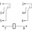 Tracon RN08-110AC Miniatűr teljesítményrelé 110V AC / 2×CO (12A, 230V AC / 28V DC)