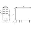 Tracon RN09-110AC Print relé 110V AC / 2×CO (8A, 230V AC / 30V DC)