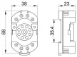 Tracon RS90.22 Relé aljzat RM08, RT08