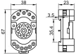 Tracon RS90.23 Relé aljzat RM11, RT11