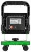 Tracon RSMDAF20W Hordozható akkumulátoros LED fényvető +USB töltő 110-240 VAC, 20W, IP54, 3,7V, 2,2Ah, 1600lm, 4000K
