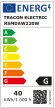 Tracon RSMDAW220W, Állványos LED szerelő fényvető 180-240 VAC, 2×20W, 4000K, IP65, 2×1600lm,