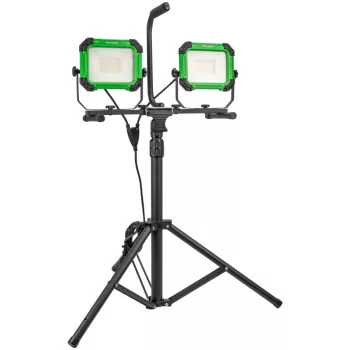  Tracon RSMDAW250W Állványos LED szerelő fényvető 220-240 VAC, 2x50W, 4000K, IP65, 2x4500lm, 3m, EEI=F