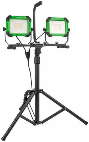 Tracon RSMDAW250W Állványos LED szerelő fényvető 220-240 VAC, 2x50W, 4000K, IP65, 2x4500lm, 3m, EEI=F