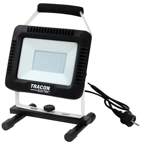 Tracon RSMDAW30W, Hordozható LED szerelő fényvető 180-240 VAC, 30W, 2400lm, IP65, 4000K,