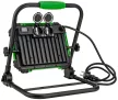 Tracon RSMDAWS100W Hordozható LED szerelő fényvető SCHUKO csatlakozóaljzattal 220-240VAC,100W,9000lm,IP44,4000K,1,5m,SCHUKO, 2600W,EEI=F