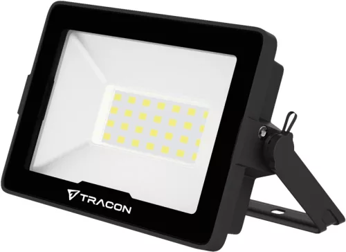 Tracon RSMDH20W LED fényvető CREE chippel, fekete, 220-240V AC, 20W, 4000K, IP66, 2600lm, EEI=E