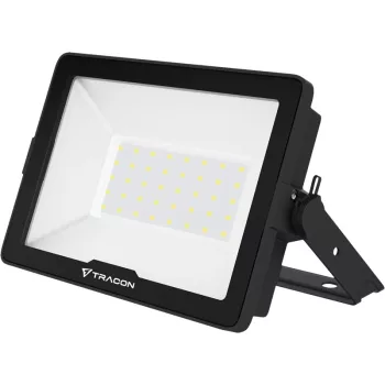 Tracon RSMDH30W LED fényvető CREE chippel, fekete, 220-240V AC, 30W, 4000K, IP66, 3900lm, EEI=E