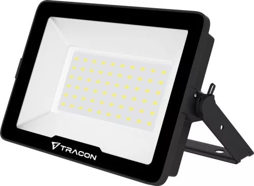 Tracon RSMDH50W LED fényvető CREE chippel, fekete, 220-240V AC, 50W, 4000K, IP66, 6500lm, EEI=E