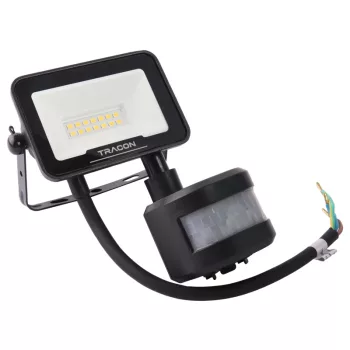   Tracon RSMDSM10W LED fényvető SAMSUNG chippel,mozgásérzékelős 220-240V AC, 10W, 4000K, IP65, 1000lm, EEI=F