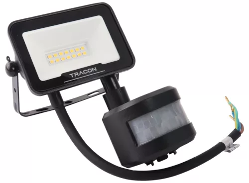 Tracon RSMDSM10W LED fényvető SAMSUNG chippel,mozgásérzékelős 220-240V AC, 10W, 4000K, IP65, 1000lm, EEI=F