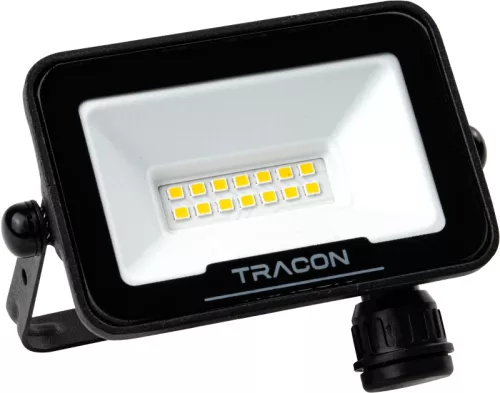 Tracon RSMDSU10W LED fényvető SAMSUNG chippel,mozgásérzékelő csatlakozóval 220-240V AC, 10W, 4000K, IP54, 1000lm, EEI=F