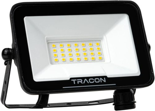 Tracon RSMDSU20W LED fényvető SAMSUNG chippel,mozgásérzékelő csatlakozóval 220-240V AC, 20W, 4000K, IP54, 2000lm, EEI=F