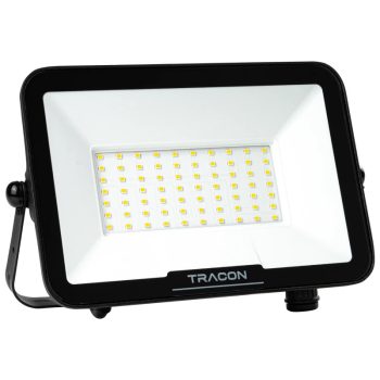   Tracon RSMDSU50W LED fényvető SAMSUNG chippel,mozgásérzékelő csatlakozóval 220-240V AC, 50W, 4000K, IP54, 5000lm, EEI=F
