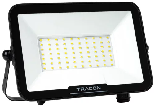 Tracon RSMDSU50W LED fényvető SAMSUNG chippel,mozgásérzékelő csatlakozóval 220-240V AC, 50W, 4000K, IP54, 5000lm, EEI=F