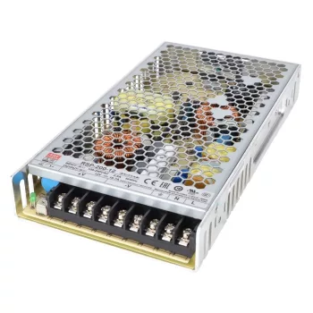   Tracon RSP-200-24, Fém házas LED meghajtó szalagokhoz, szabályozható DC kimenet 85-264 VAC / 24 VDC; 200 W; 0-8,4 A; PFC