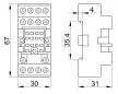 Tracon RSPMF-14 Relé aljzat RM14