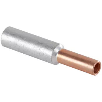   Tracon RT35/50, Szigeteletlen réz-alumínium (Cu-Al) toldóhüvely 35/50mm2, (d1=8,5mm, d2=10mm)