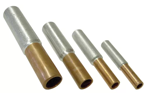 Tracon RT95/120 szigeteletlen réz-alumínium (Cu-Al) toldóhüvely Cu 95 Al 120 mm²