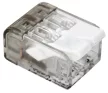 Tracon RVON2, Csavar nélküli vezetékösszekötő, nyitható átlátszó 0,2-4mm2, 32A, 450VAC 2P